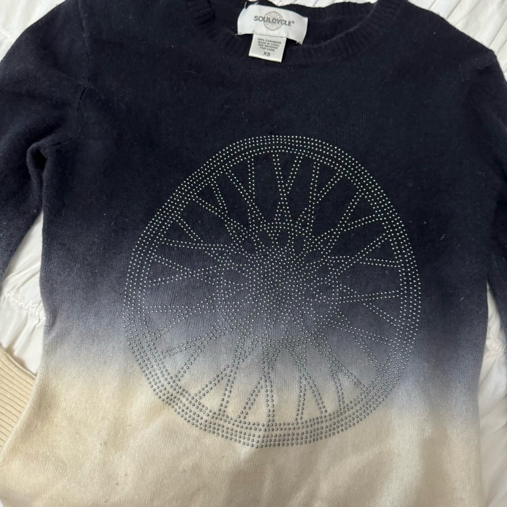 Soul Cycle Ombré Cashmere Sweater